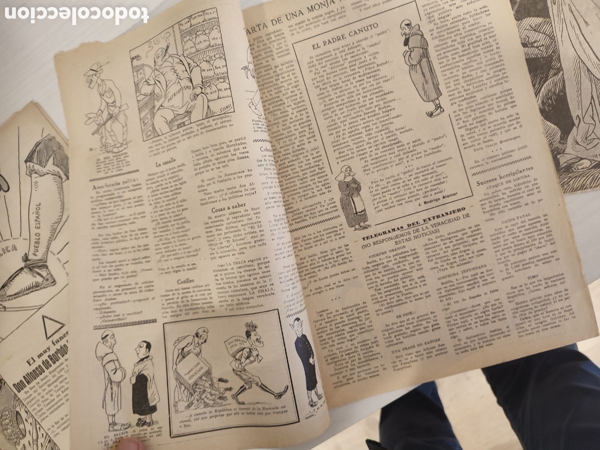 Collectionnisme de Revues et Journaux: Lote revistas peri&oacute;dicos republica La Traca 1931