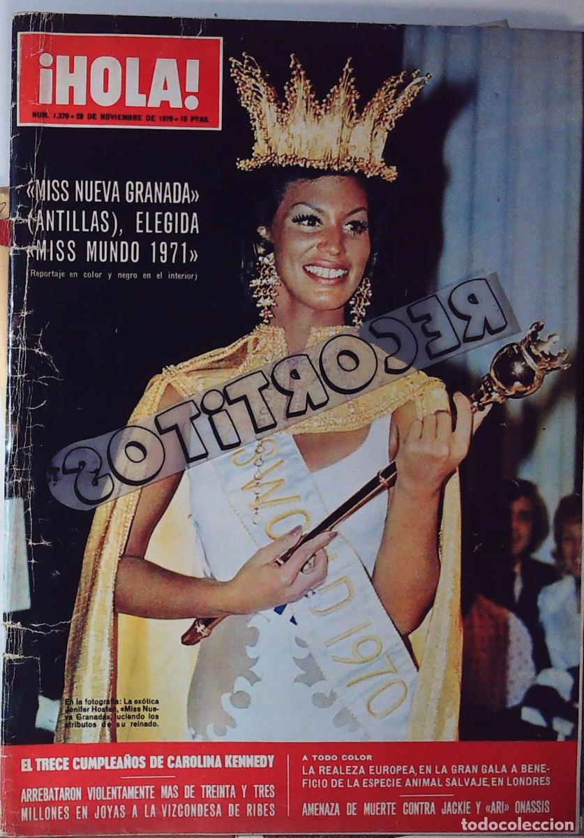 Coleccionismo de Revistas y Peri&oacute;dicos: MISS MUNDO 1971 ANTILLAS JENNIFER HOSTEN RECORTE PORTADA