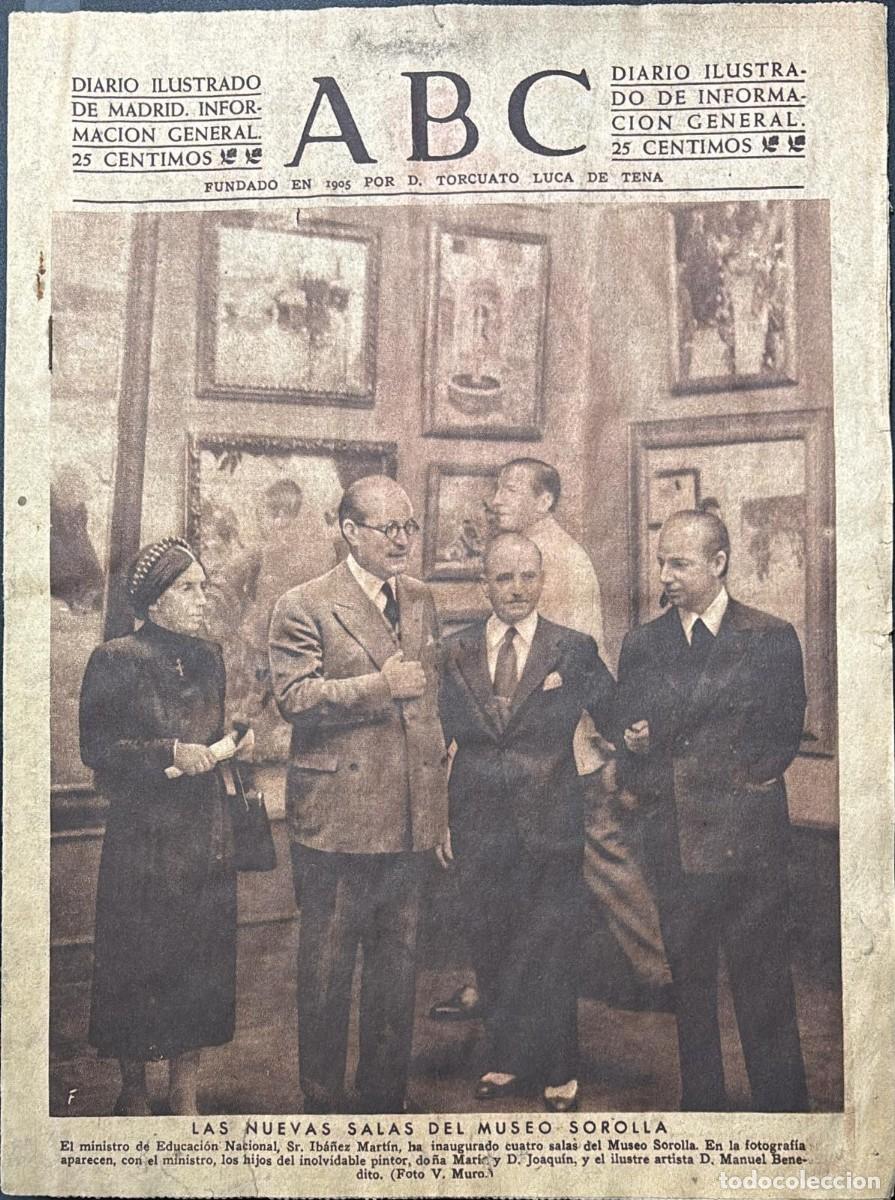 Coleccionismo de Revistas y Peri&oacute;dicos: PERIODICO ABC MADRID-SEVILLA 4 DE JULIO DE 1945 N&ordm; 13071. A-ABC-0684