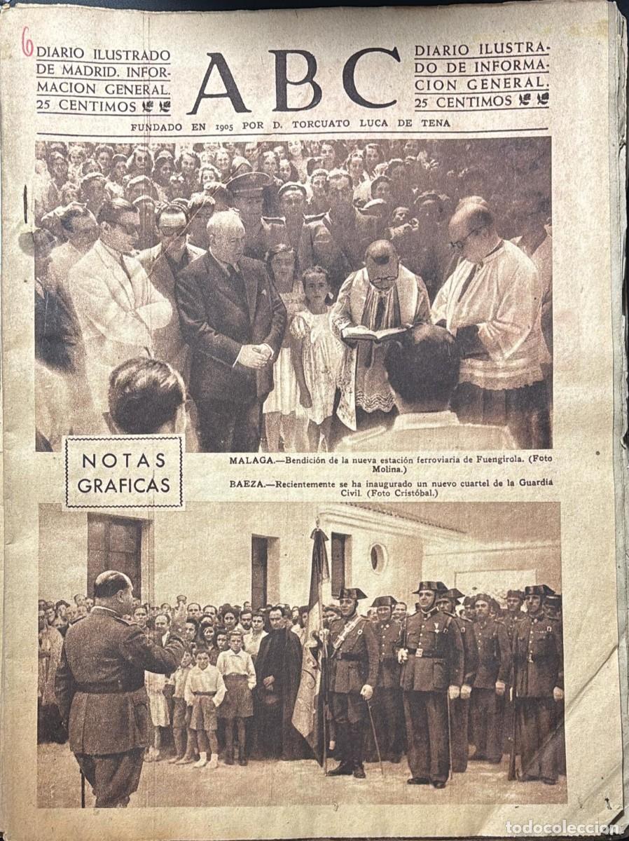 Coleccionismo de Revistas y Peri&oacute;dicos: PERIODICO ABC MADRID-SEVILLA 6 DE JULIO DE 1945 N&ordm; 13073. A-ABC-0686