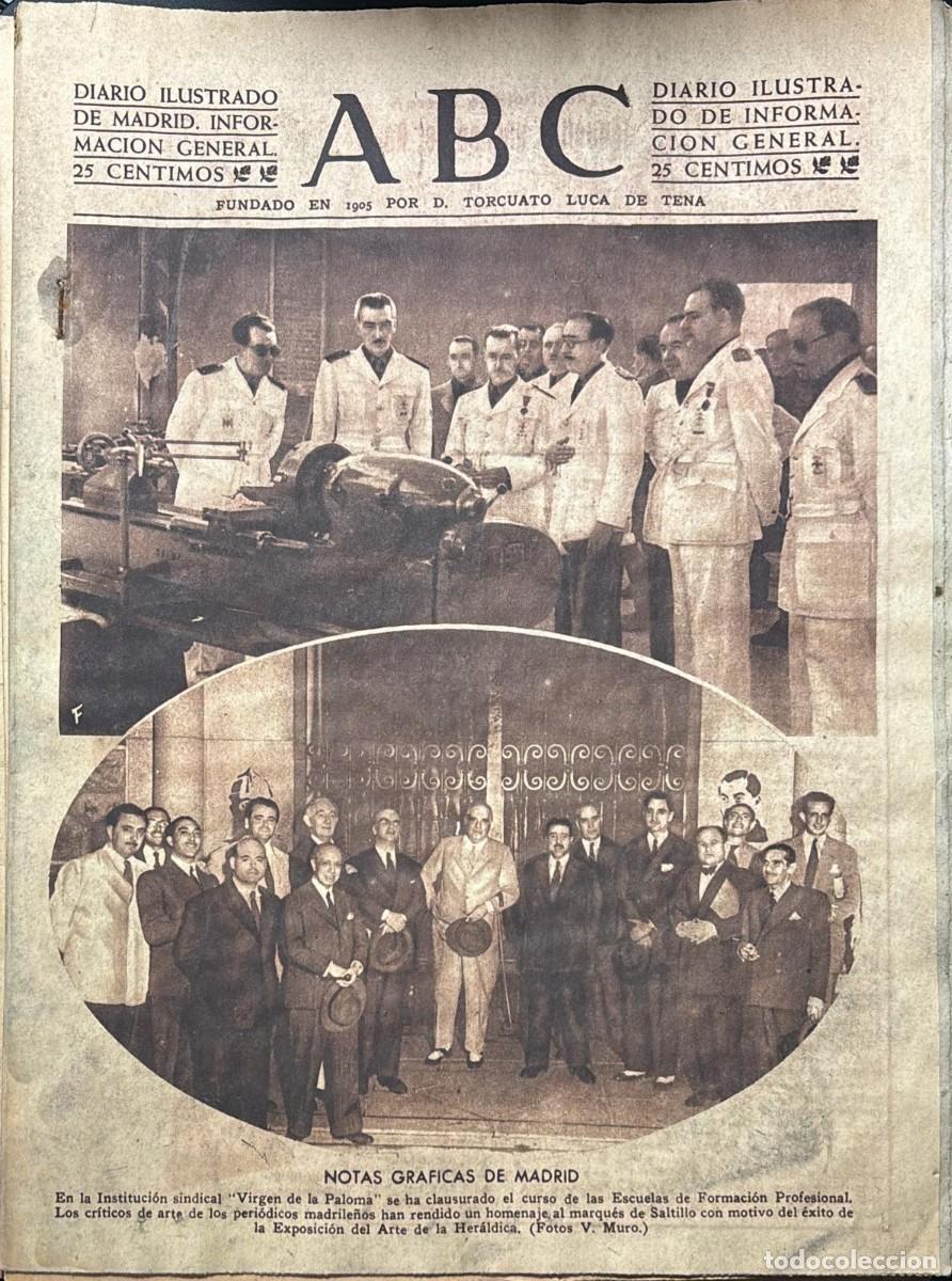 Coleccionismo de Revistas y Peri&oacute;dicos: PERIODICO ABC MADRID-SEVILLA 7 DE JULIO DE 1945 N&ordm; 13074. A-ABC-0687