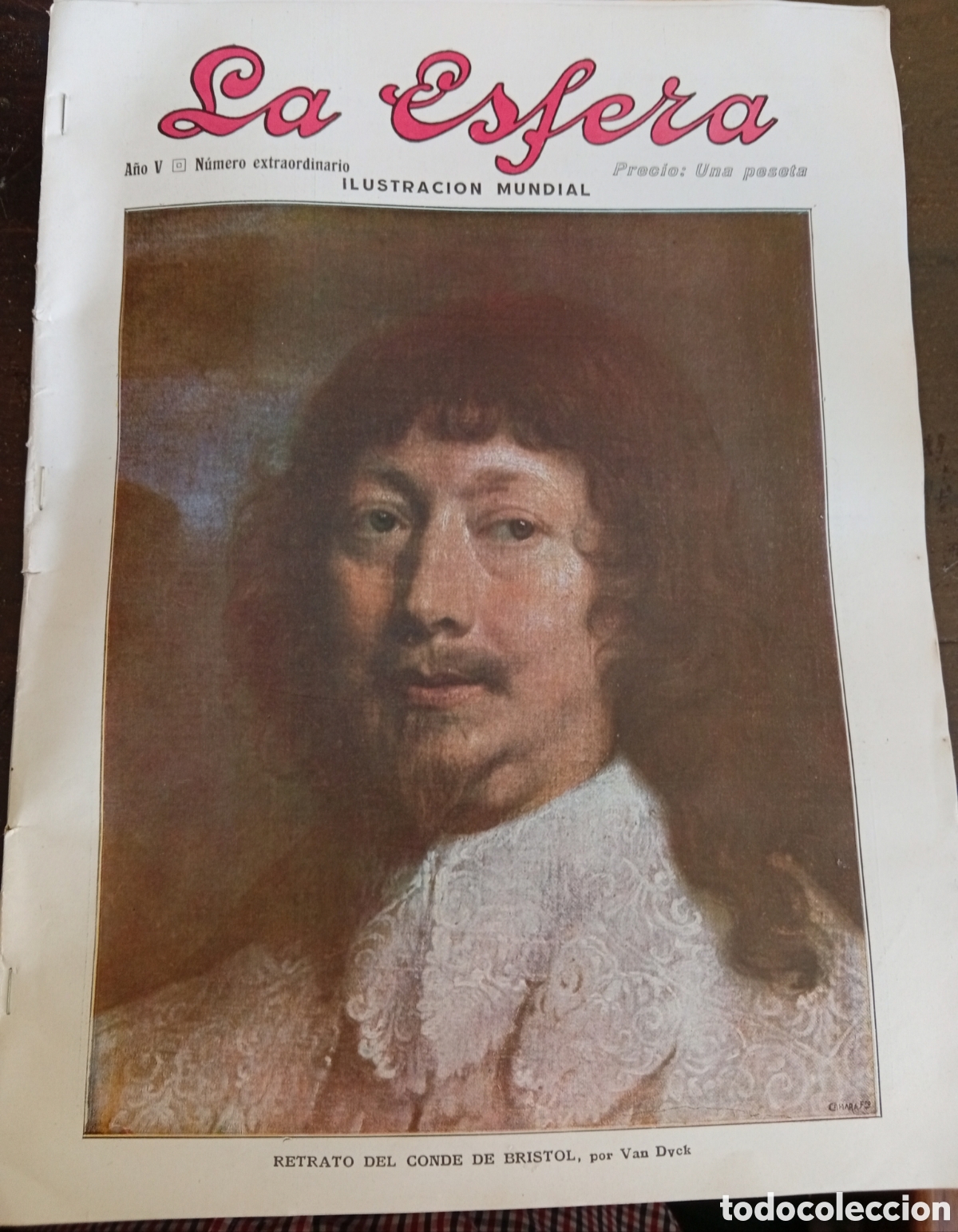 Coleccionismo de Revistas y Peri&oacute;dicos: Ilustraci&oacute;n mundial ,Antigua revista La Esfera n&uacute;mero extraordinario