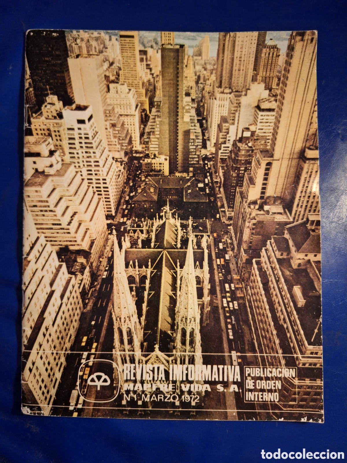 Coleccionismo de Revistas y Peri&oacute;dicos: ANTIGUA REVISTA INFORMATIVA MAPFRE VIDA S. A. N&deg; 1 MARZO 1972 PUBLICACION DE ORDEN INTERNO