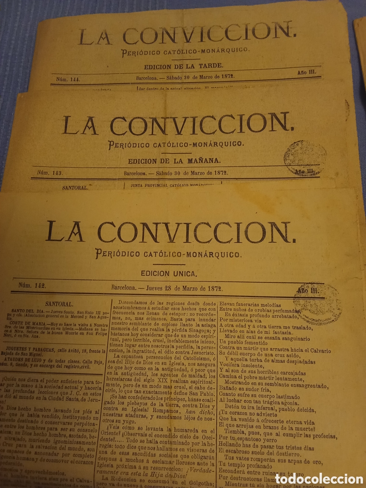 Colecionismo de Revistas e Jornais: peri&oacute;dico tradicionalista La Conviccion