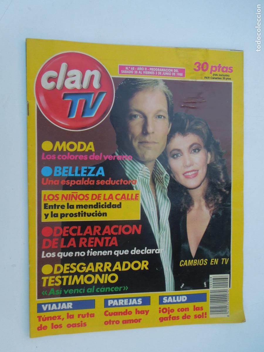 Coleccionismo de Revistas y Peri&oacute;dicos: CLAN TV REVISTA N&ordm; 68 - JUNIO 1988 - Norma Duval Richard Chamberlain