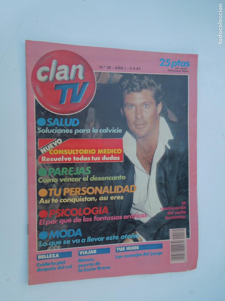 Coleccionismo de Revistas y Peri&oacute;dicos: CLAN TV REVISTA N&ordm; 30 - SEPTIEMBRE 1987 - MICHAEL KNIGHT