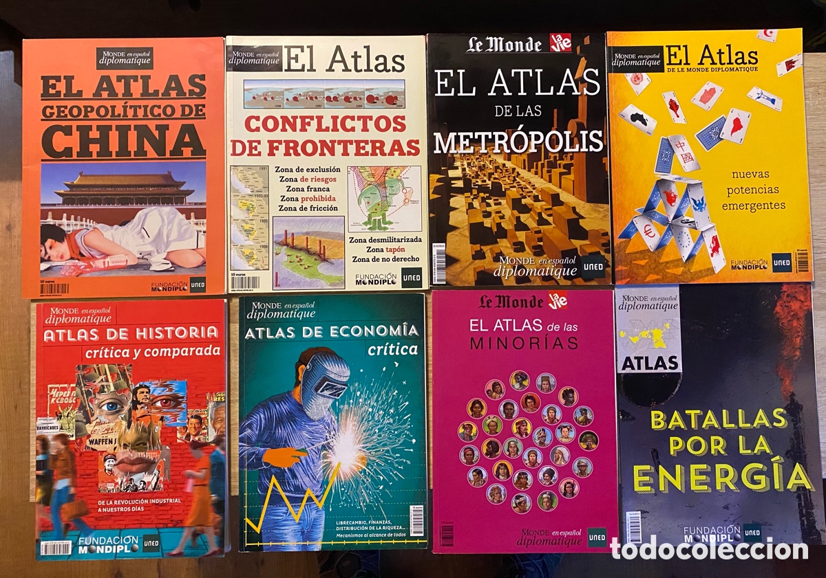 Coleccionismo de Revistas y Peri&oacute;dicos: Colecci&oacute;n 13 Atlas Le Monde Diplomatique Espa&ntilde;a Geopol&iacute;tica