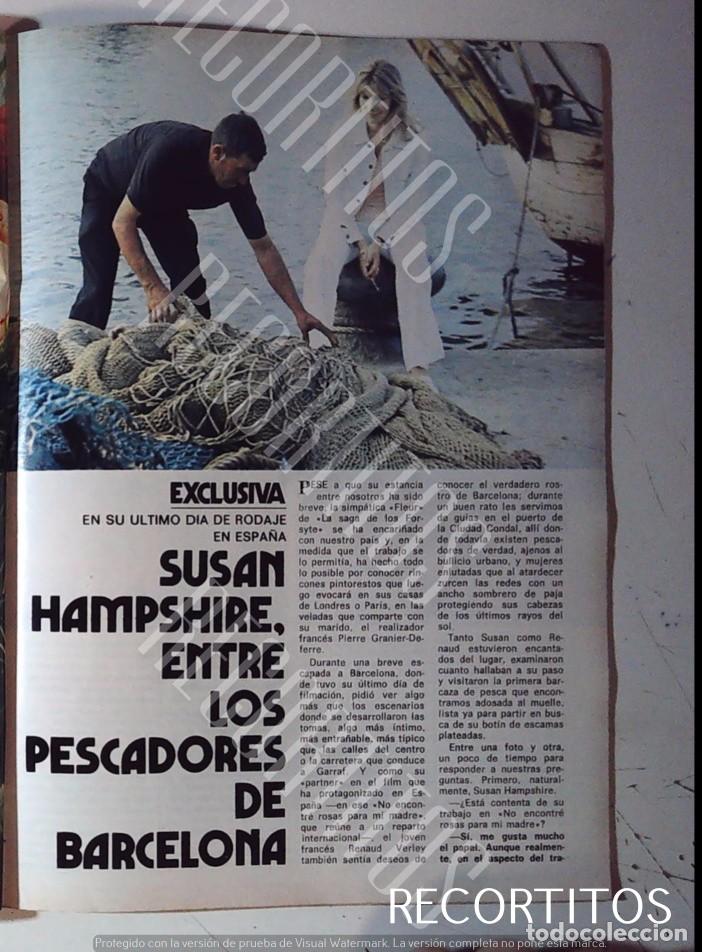 Coleccionismo de Revistas y Peri&oacute;dicos: SUSAN HAMPSHIRE RENAUD VERLEY EN BARCELONA