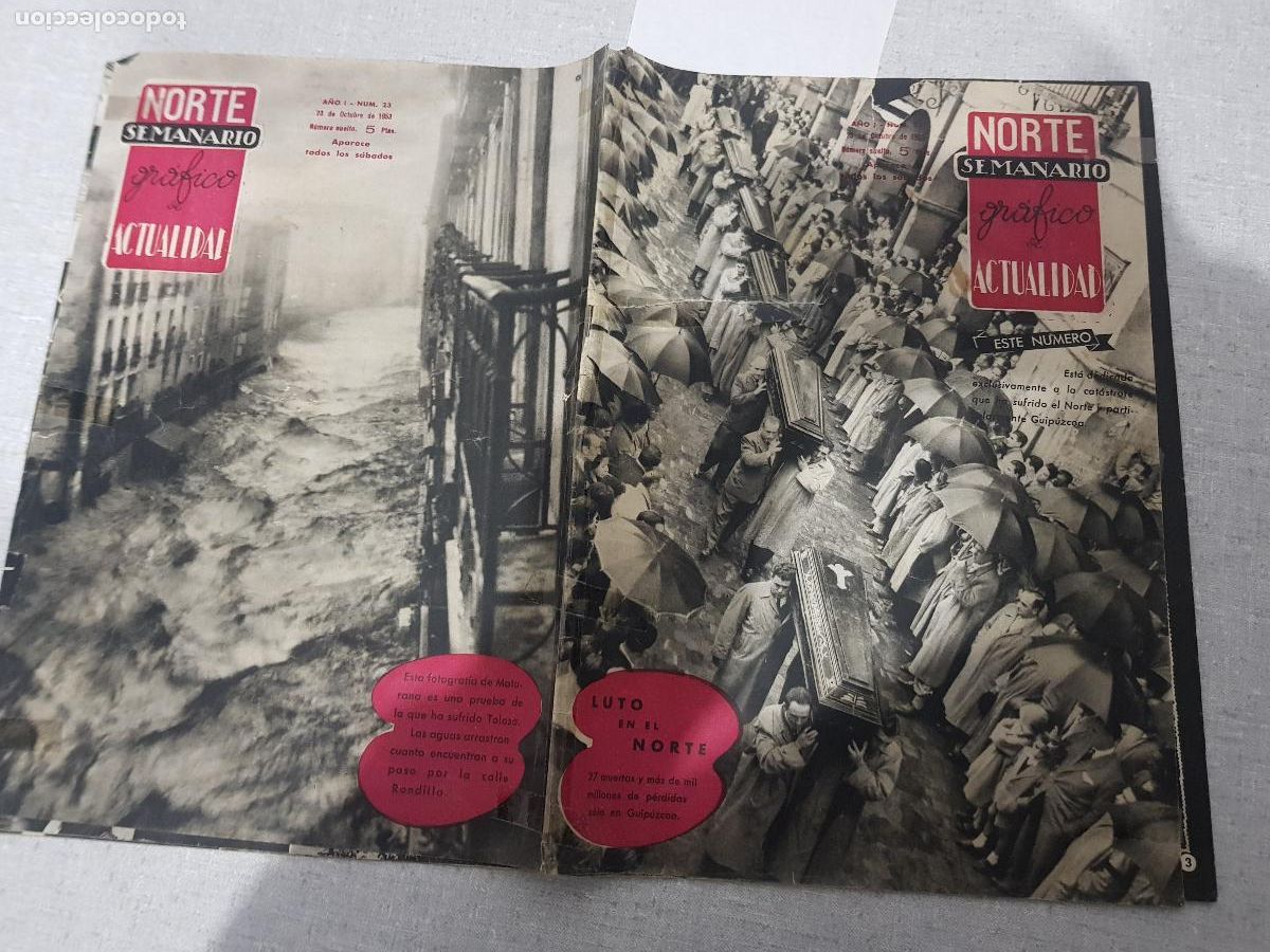 Collezionismo di Riviste e Giornali: NORTE SEMANARIO GRAFICO DE ACTUALIDAD 23 DE OCTUBRE DE 1953