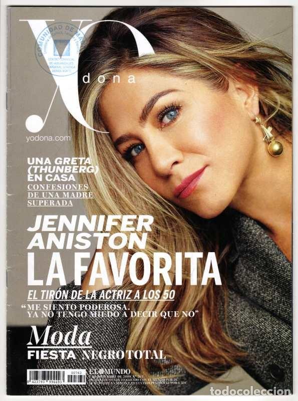 Coleccionismo de Revistas y Peri&oacute;dicos: YO DONA #762 Diciembre 2019 Jennifer Aniston Interview Lisa Bonet Ines Rey La Coru&ntilde;a Javier Cansado