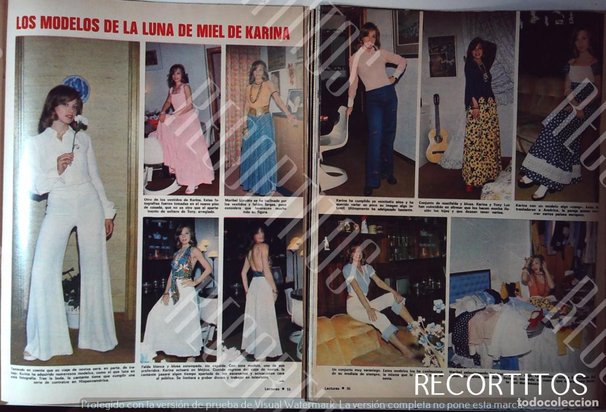 Coleccionismo de revistas y peri&oacute;dicos: KARINA VIAJE DE NOVIOS 1973