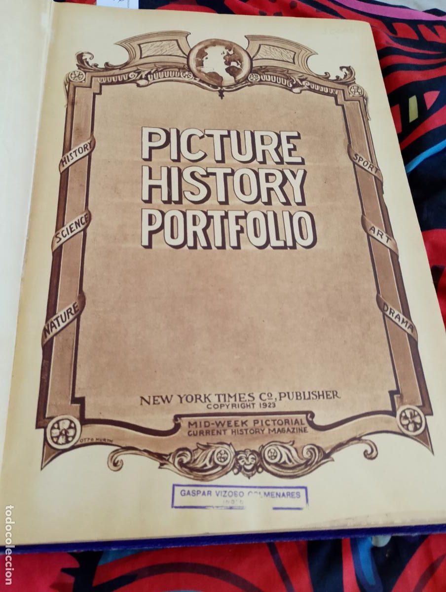 Coleccionismo de Revistas y Peri&oacute;dicos: PICTURE HISTORY PORTFOLIO 1923 NEW YORK TIMES C&deg;, PUBLISHER E.E.U.U.