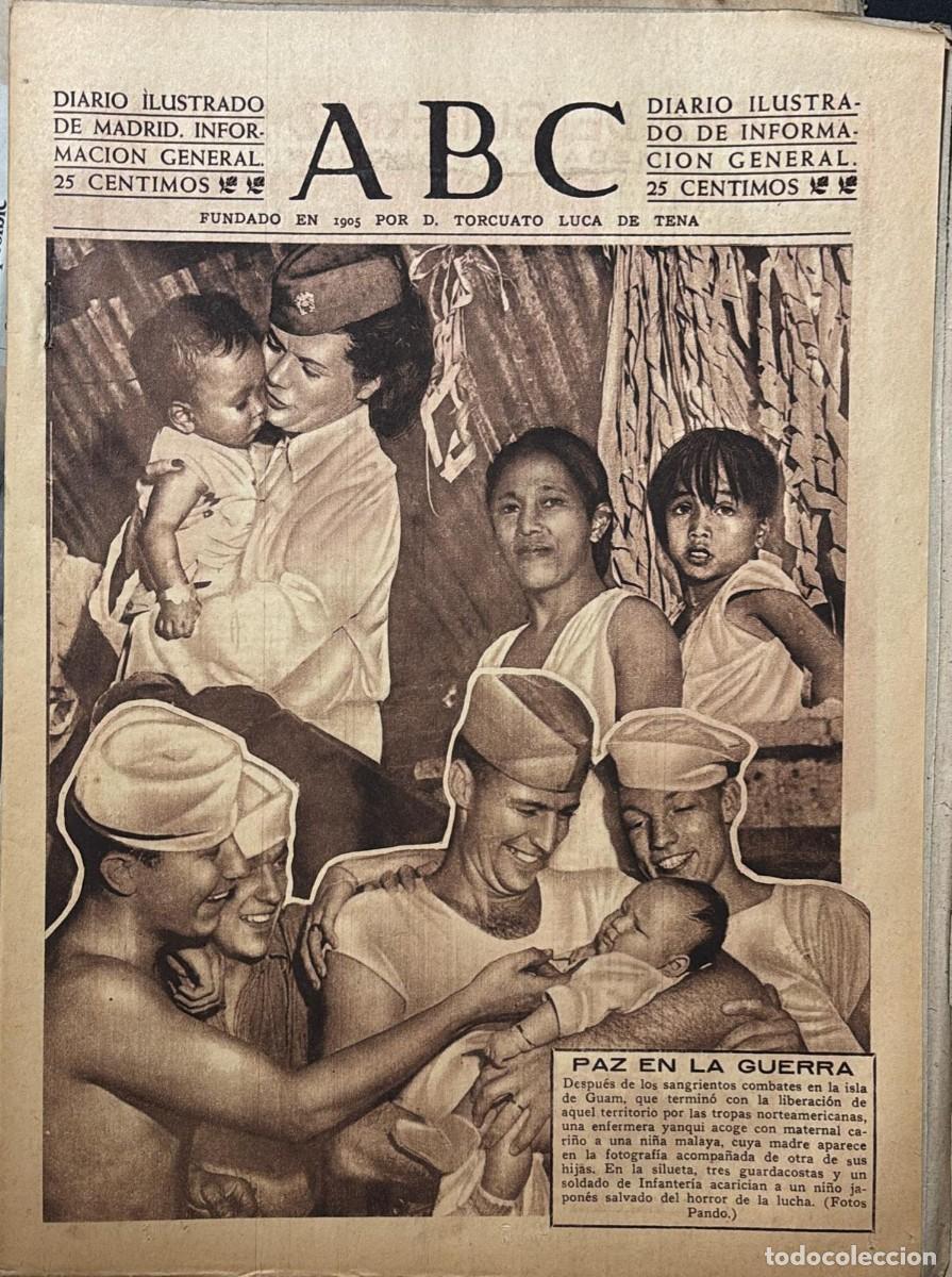 Coleccionismo de Revistas y Peri&oacute;dicos: PERIODICO ABC MADRID-SEVILLA 24 DE JULIO DE 1945 N&ordm; 13088. A-ABC-0695 ,2