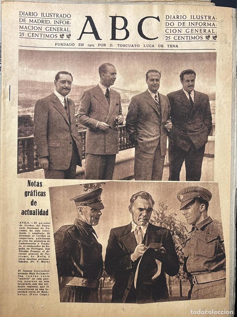 Collection Magazines and Newspapers: PERIODICO ABC MADRID-SEVILLA 26 DE JULIO DE 1945 N&ordm; 13090. A-ABC-0697