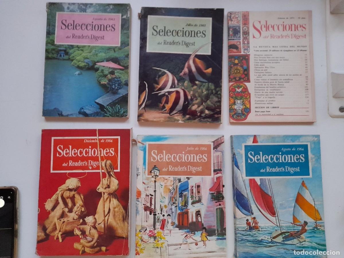 Coleccionismo de Revistas y Peri&oacute;dicos: Selecciones del Reader's Digest. 6 N&uacute;meros de los a&ntilde;os: 1961 (2), 1964 (3) y 1973 (1).