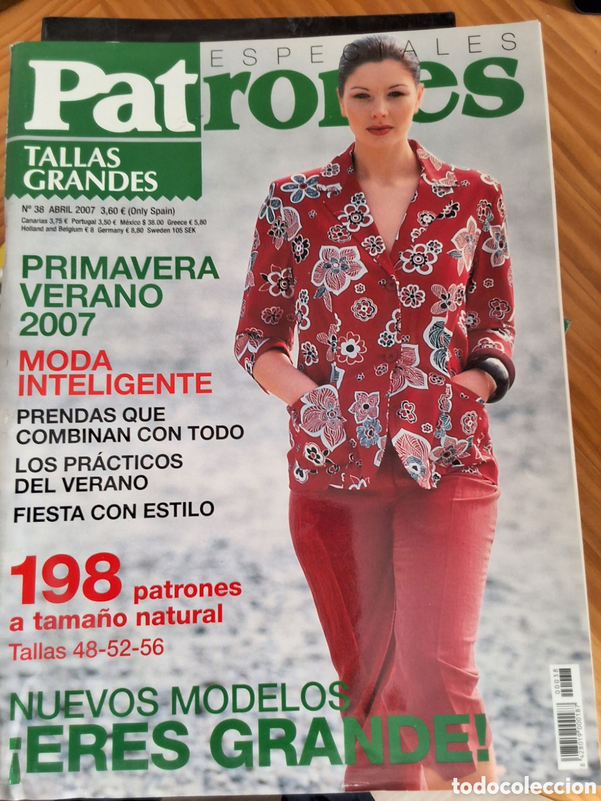 Coleccionismo de Revistas y Peri&oacute;dicos: Patrones tallas grandes revista n&uacute;mero 38 primavera verano incluye patrones