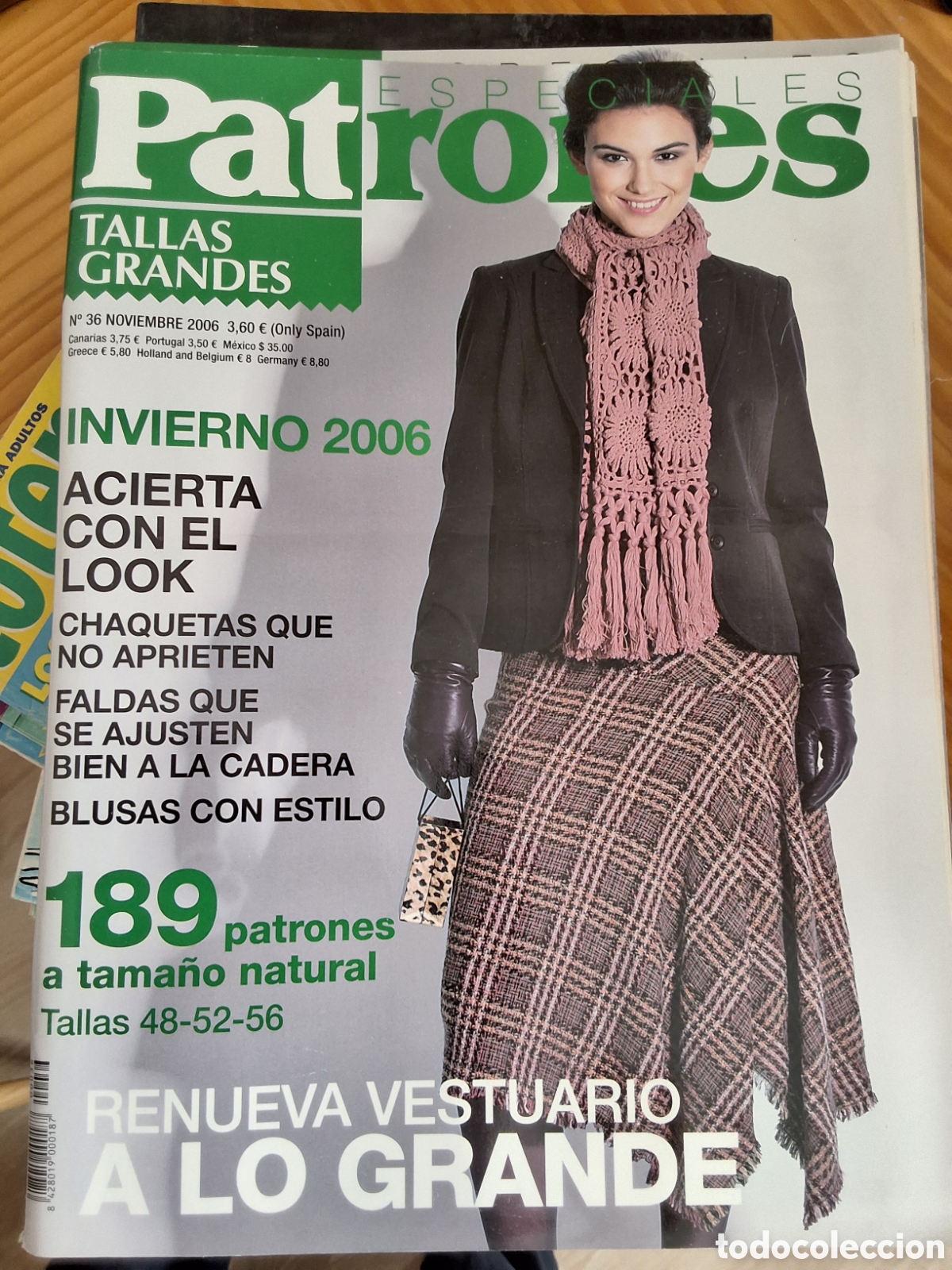 Coleccionismo de Revistas y Peri&oacute;dicos: Patrones tallas grandes revista n&uacute;mero 36 invierno incluye Patrones