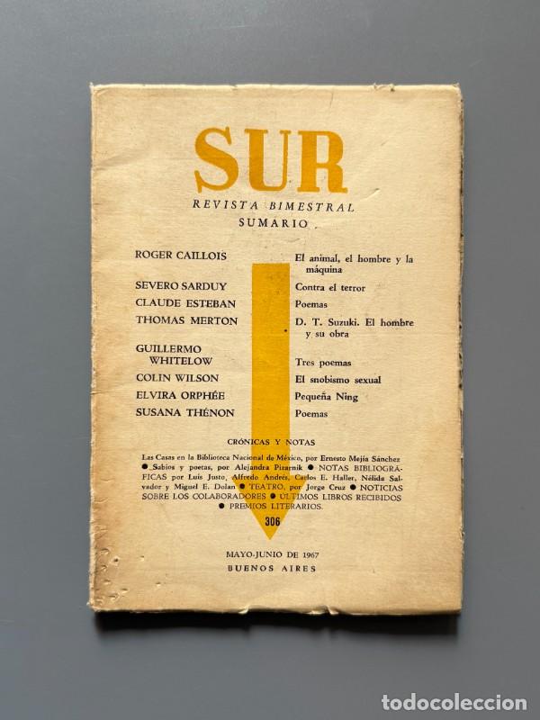 Coleccionismo de Revistas y Peri&oacute;dicos: Revista Sur. Art&iacute;culo de Alejandra Pizarnik. Susana Th&eacute;non, Elvira Orph&eacute;e - n&ordm;306, mayo-junio 1967