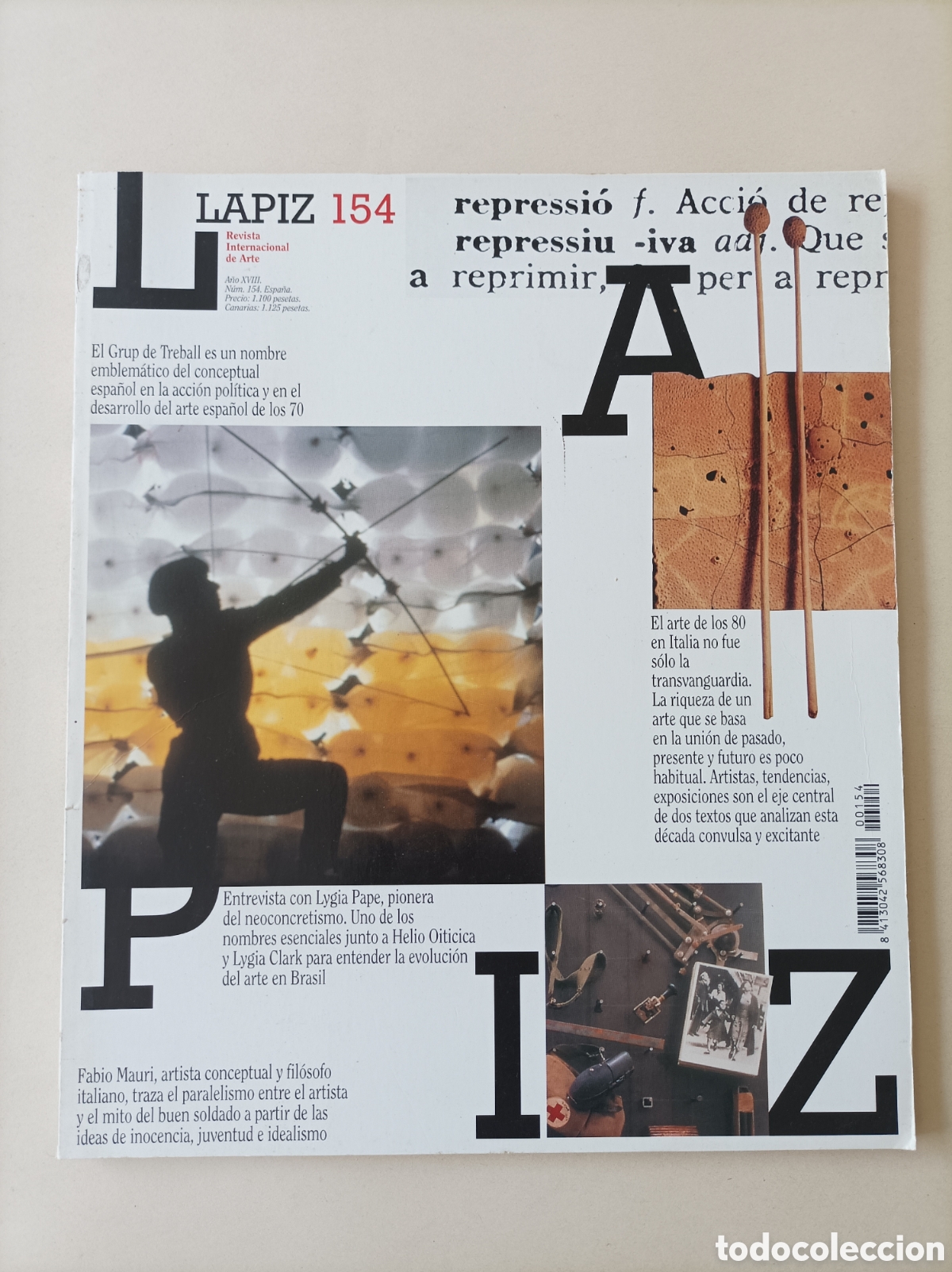 Collection Magazines and Newspapers: L&aacute;piz. Revista internacional de arte. A&ntilde;o XVIII. N&uacute;mero 154. Bien conservada