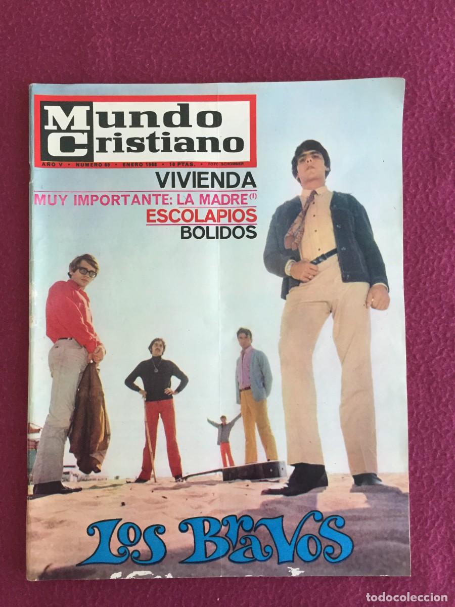 Coleccionismo de Revistas y Peri&oacute;dicos: MUNDO CRISTIANO ENERO 1968 LOS BRAVOS JOSE LUIS OZORES FORMULA 1 ANUNCIO COCA COLA NAVIDAD