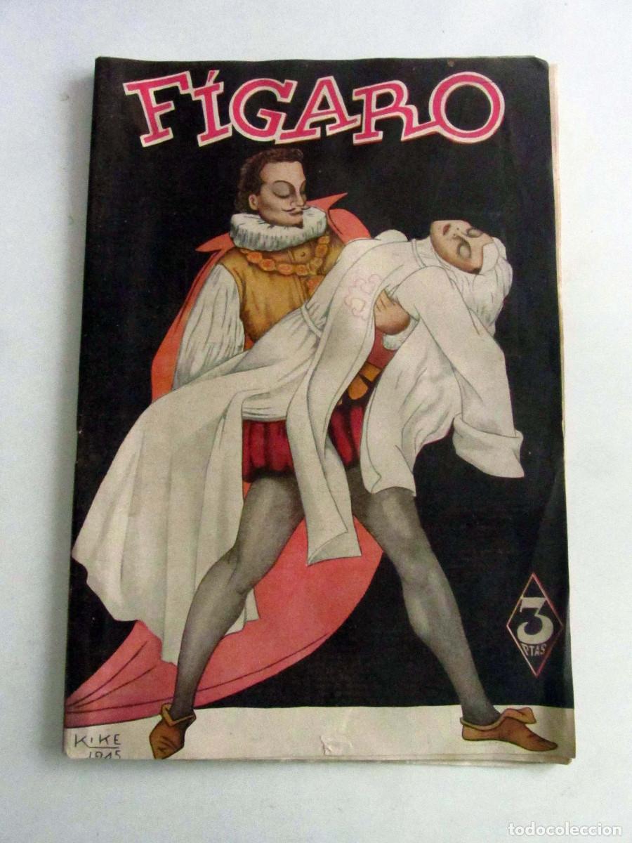Coleccionismo de Revistas y Peri&oacute;dicos: Revista Figaro. Madrid Noviembre 1945. Revista ilustrada. Hitler. Nuremberg. Actualidad de &eacute;poca.