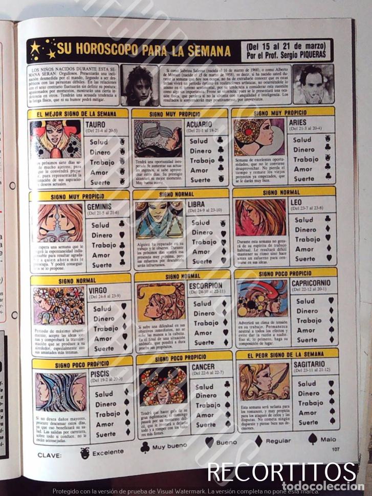 Coleccionismo de Revistas y Peri&oacute;dicos: SABRINA SALERNO ALBERTO DE MONACO HOROSCOPO