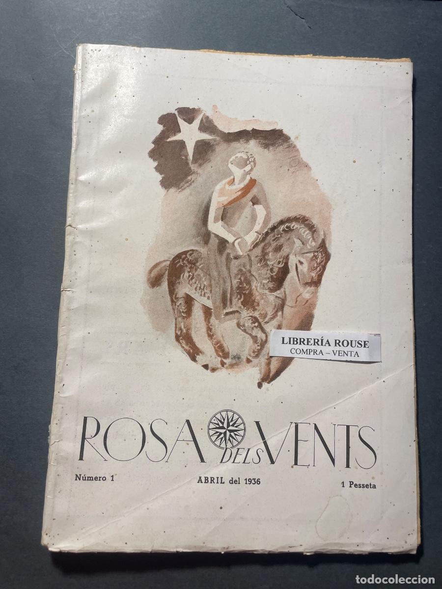Coleccionismo de Revistas y Peri&oacute;dicos: ANTIGUA PUBLICACI&Oacute;N LITERARIA - ROSA DELS VENTS - COLECCI&Oacute;N N&ordm;1 - N&ordm;1 ABRIL 1936 BARCELONA JOSEP JAN