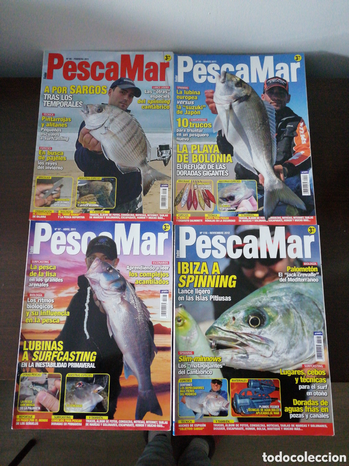 Coleccionismo de Revistas y Peri&oacute;dicos: Lote 4 Revistas Pescamar pesca y mar