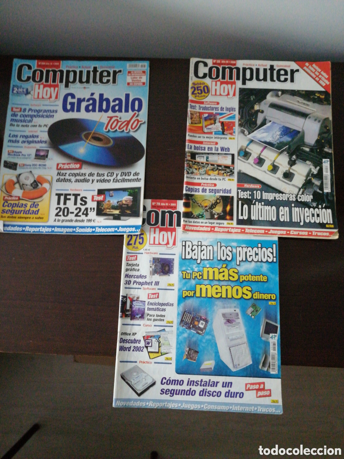 Coleccionismo de Revistas y Peri&oacute;dicos: Computer hoy 33 79 y 284 a&ntilde;os 2000, 2001 y 2009