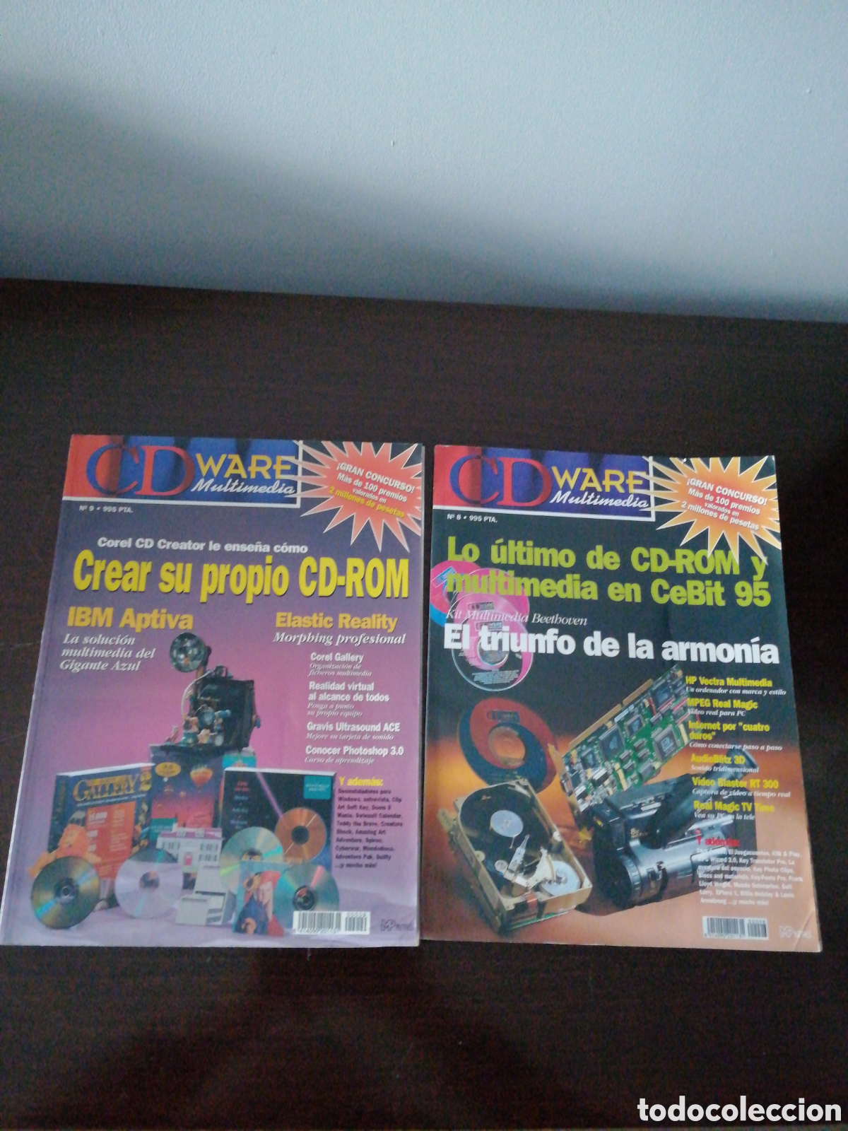 Coleccionismo de Revistas y Peri&oacute;dicos: CD WARE MULTIMEDIA N&Uacute;MEROS 8 Y 9 A&Ntilde;O 1995