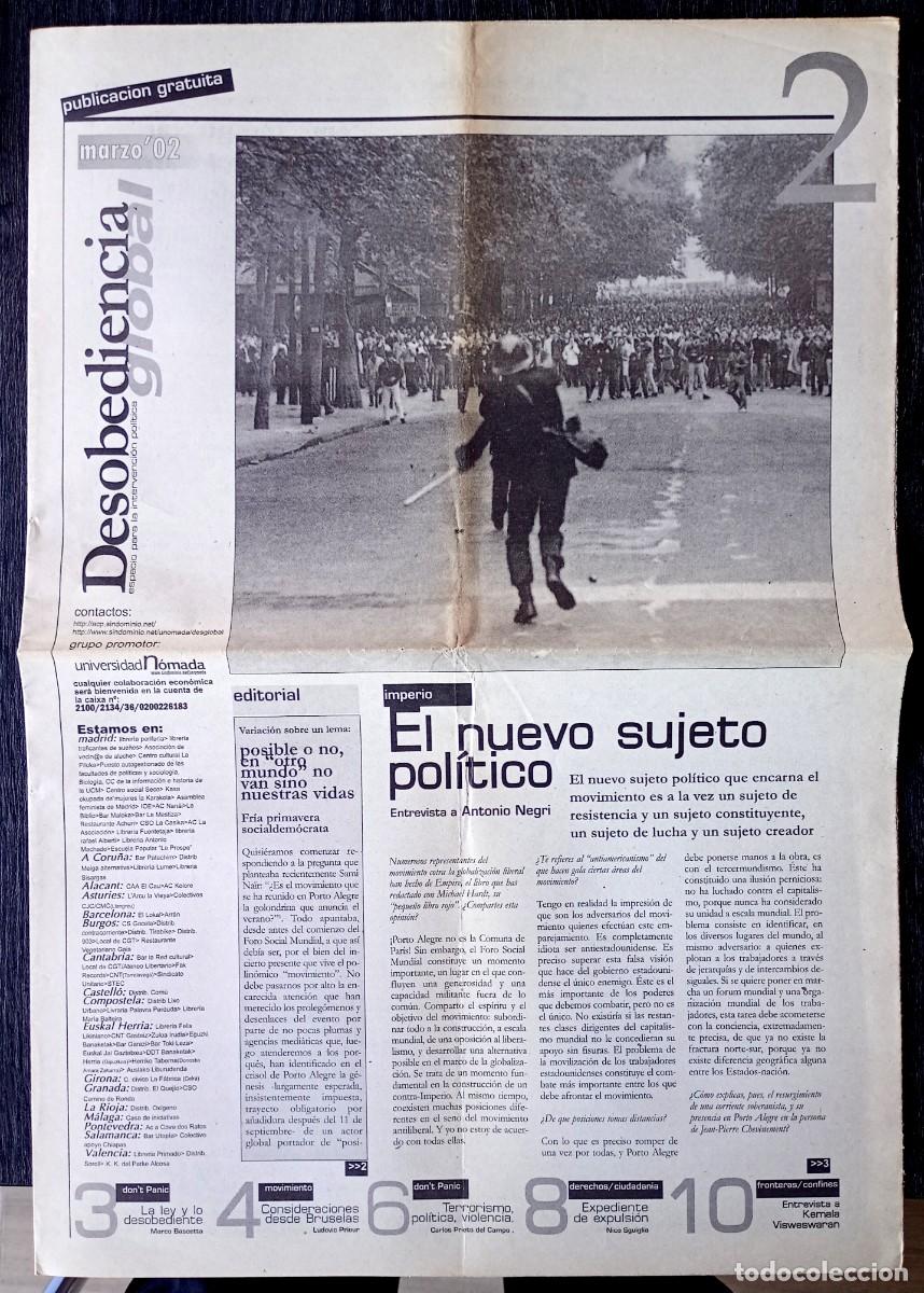 Coleccionismo de Revistas y Peri&oacute;dicos: Desobediencia Global n&ordm; 2