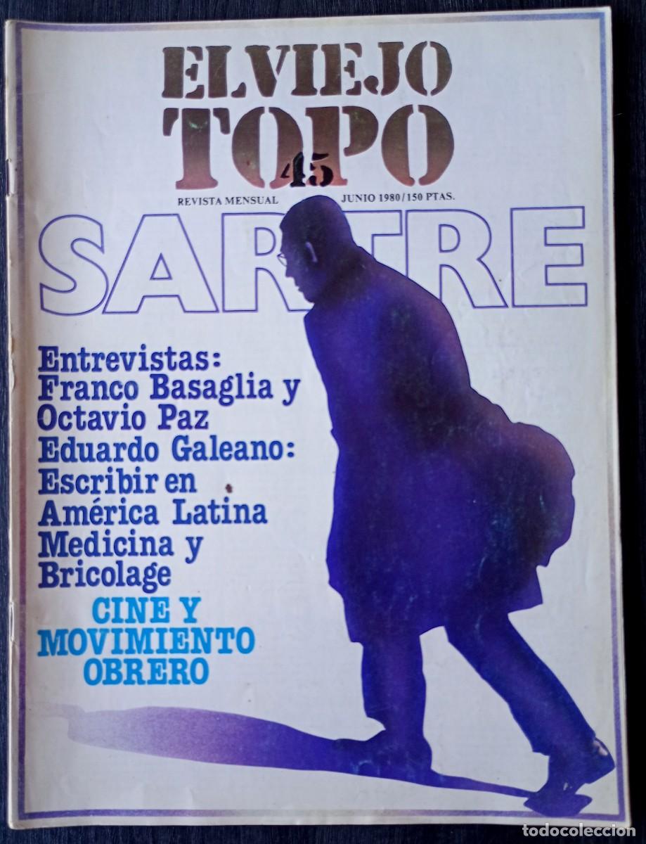 Colecionismo de Revistas e Jornais: El Viejo Topo n&ordm; 45 . Sartre