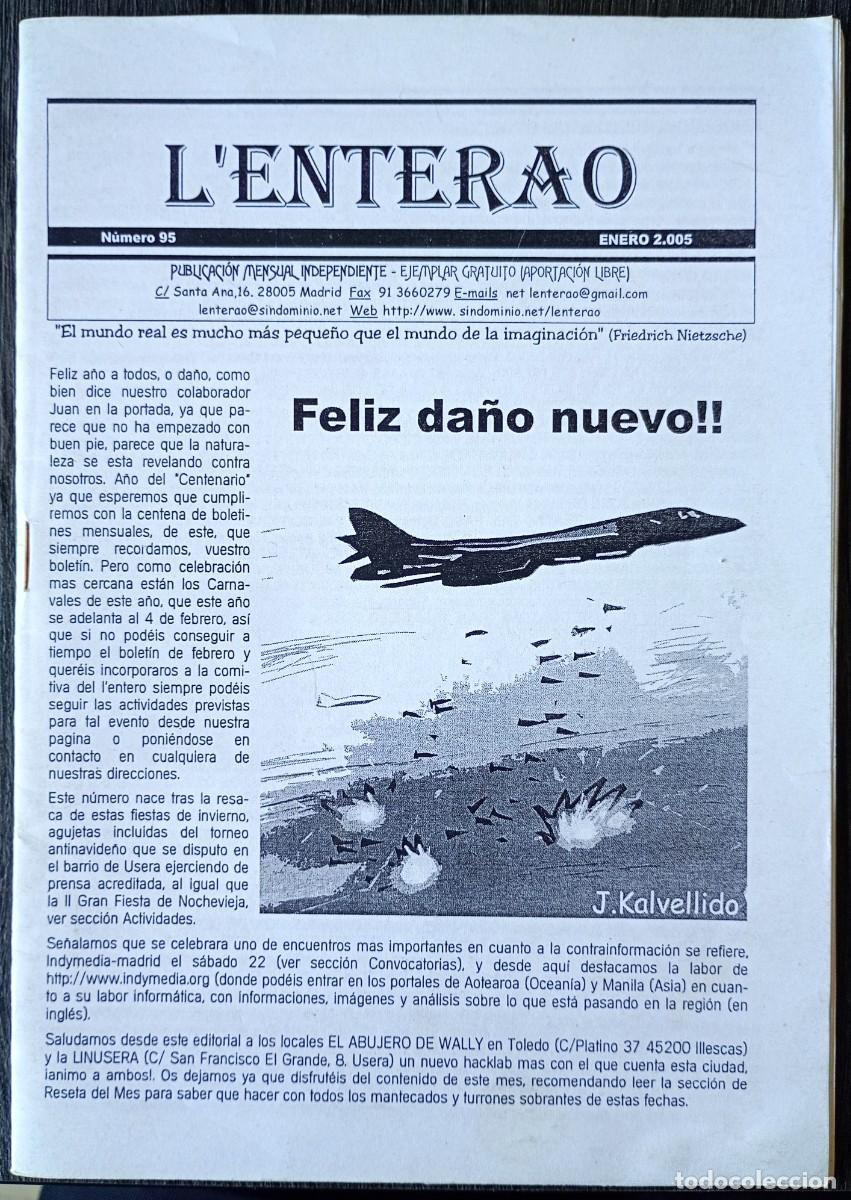 Coleccionismo de Revistas y Peri&oacute;dicos: L'Enterao. Publicaci&oacute;n mensual independiente n&ordm; 95