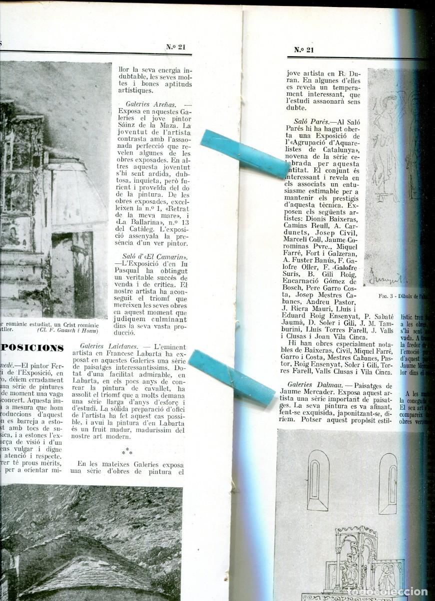 Coleccionismo de Revistas y Peri&oacute;dicos: REVISTA A&Ntilde;O 1925 SAINZ DE LA MAZA IU PASQUAL FRANCESC LABARTA JAUME MERCADER LOLA ANGLADA PITXOT