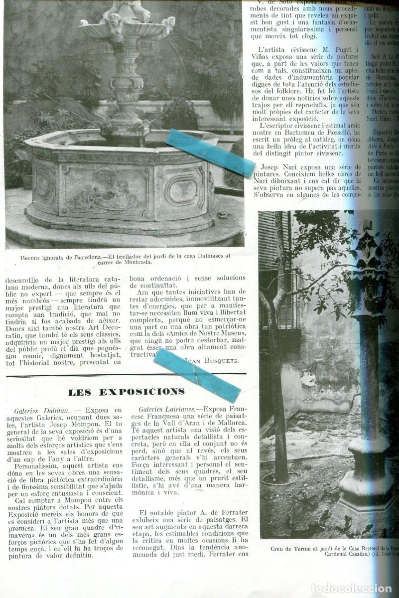 Coleccionismo de Revistas y Peri&oacute;dicos: REVISTA A&Ntilde;O 1925 JOSEP MOMPOU FRANCESC FRANQUESA A. DE FERRATER M. PUGET I VI&Ntilde;AS DE IBIZA JOSEP NURI