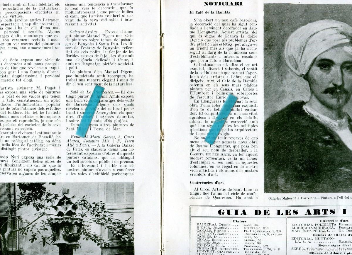 Coleccionismo de Revistas y Peri&oacute;dicos: REVISTA A&Ntilde;O 1925 MANUEL PIGEM R. ALSINA AMILS A. CASAS ABARCA ISERN ALIE EN PARIS CAFE DE LA RAMBLA