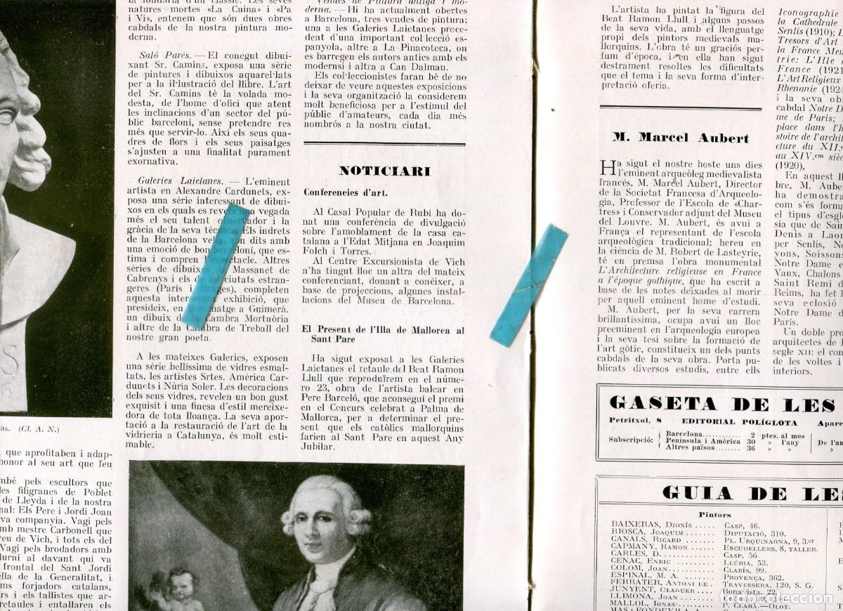 Coleccionismo de Revistas y Peri&oacute;dicos: REVISTA A&Ntilde;O 1925 FELIU ELIAS ALEXANDRE CARDUNETS AMERICA CARDUNETS NURIA SOLER PINTORA MARCEL AUBERT