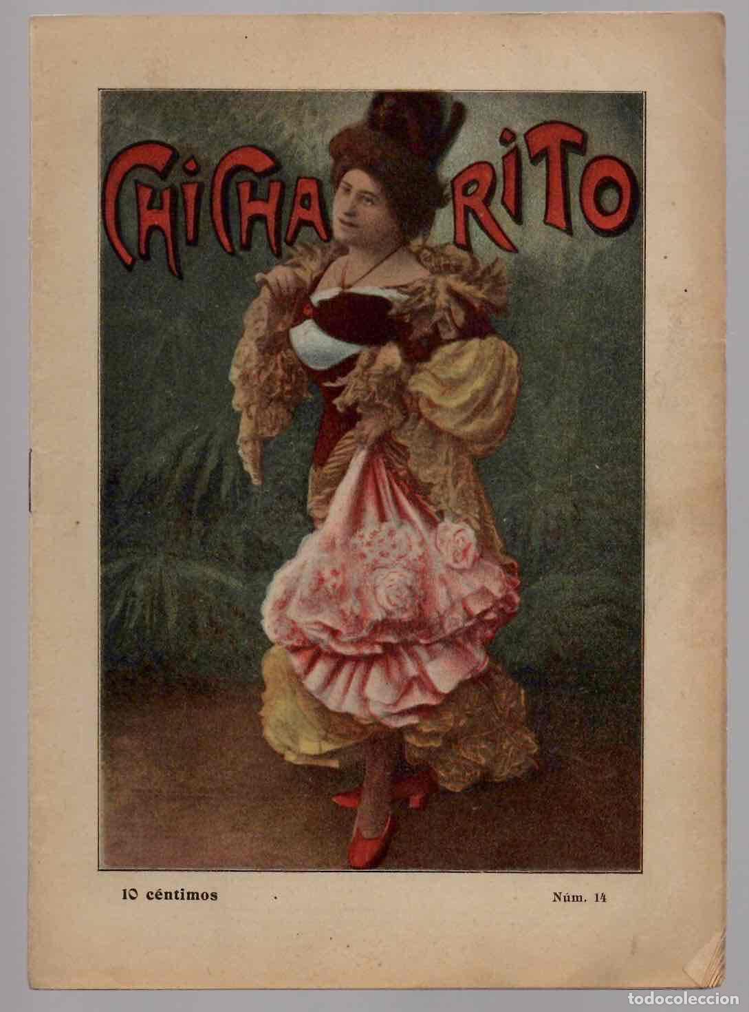 Coleccionismo de Revistas y Peri&oacute;dicos: REVISTA COMICO-SATIRICA CHICHARITO. N&ordm; 14, BARCELONA. C.1915