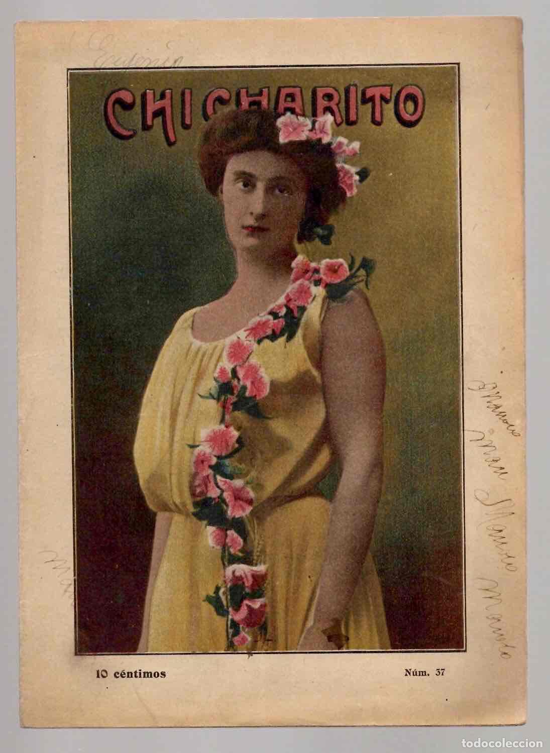 Coleccionismo de Revistas y Peri&oacute;dicos: REVISTA COMICO-SATIRICA CHICHARITO. N&ordm; 37, BARCELONA. C.1915