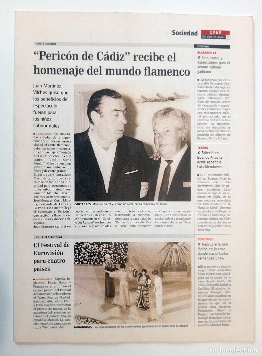 Coleccionismo de Revistas y Peri&oacute;dicos: FASC&Iacute;CULO DIARIO DE C&Aacute;DIZ (REPRODUCCION) 1969-1972