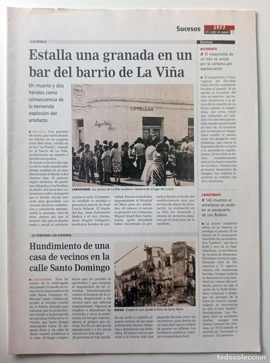 Coleccionismo de Revistas y Peri&oacute;dicos: FASC&Iacute;CULO DIARIO DE C&Aacute;DIZ (REPRODUCCION) 1977-1980