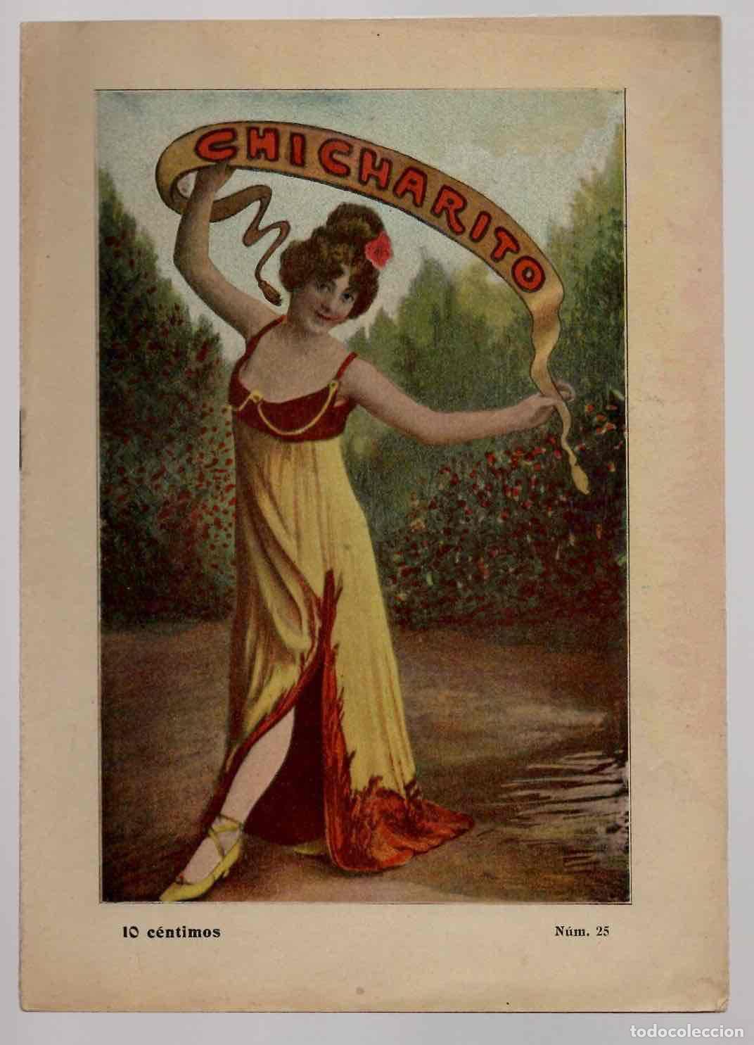 Coleccionismo de Revistas y Peri&oacute;dicos: REVISTA COMICO-SATIRICA CHICHARITO. N&ordm; 25, BARCELONA. C.1915