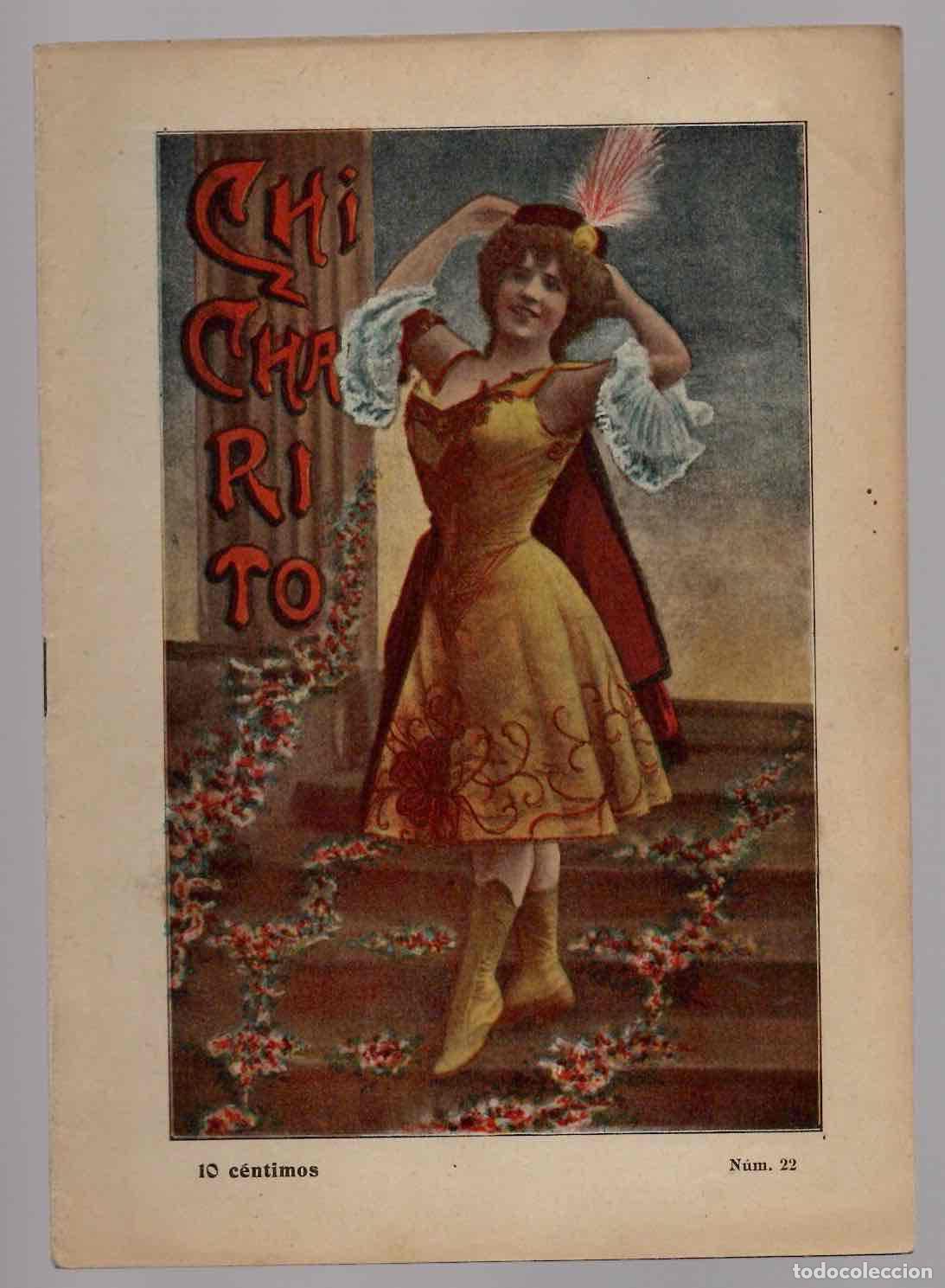 Coleccionismo de Revistas y Peri&oacute;dicos: REVISTA COMICO-SATIRICA CHICHARITO. N&ordm; 22, BARCELONA. C.1915