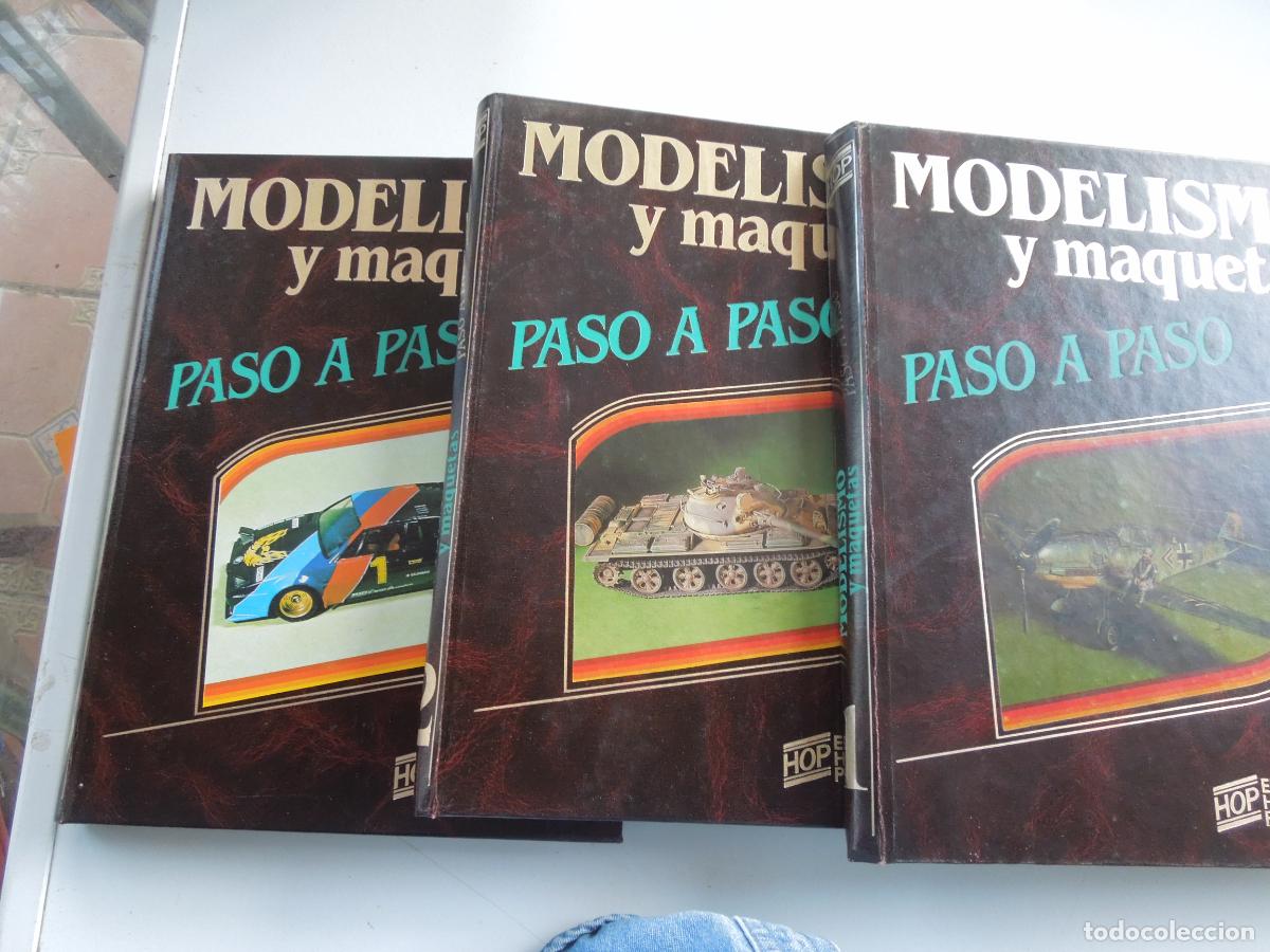 Coleccionismo de Revistas y Peri&oacute;dicos: MODELISMO Y MAQUETAS - TOMOS 1-2-3 - PASO A PASO HOPT - EDITA HOBBY PRESS -1984 ENCUADERNADOS
