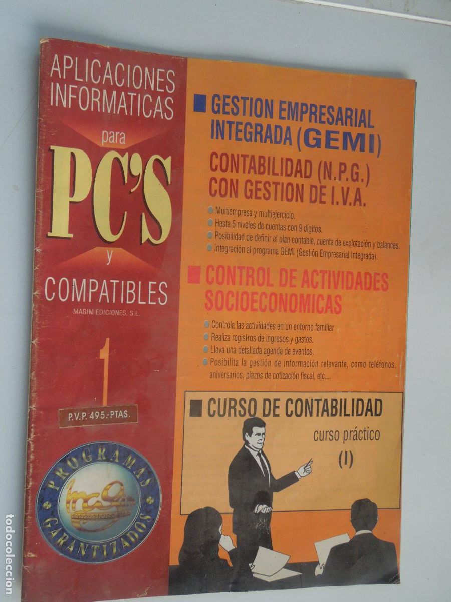 Coleccionismo de Revistas y Peri&oacute;dicos: APLICACIONES INFORMATICAS PATA PC'S Y COMPATIBLES - N&ordm;s. 1 AL 9 - AMBOS INCLUIDOS MAGIN, EDICIONES