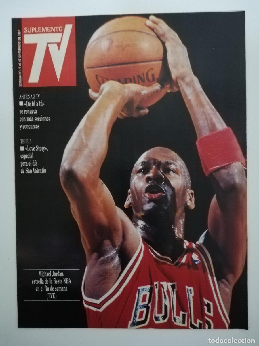 Coleccionismo de Revistas y Peri&oacute;dicos: REVISTA SUPLEMENTO TV A&Ntilde;O 1991 N&ordm; 172 - MICHAEL JORDAN