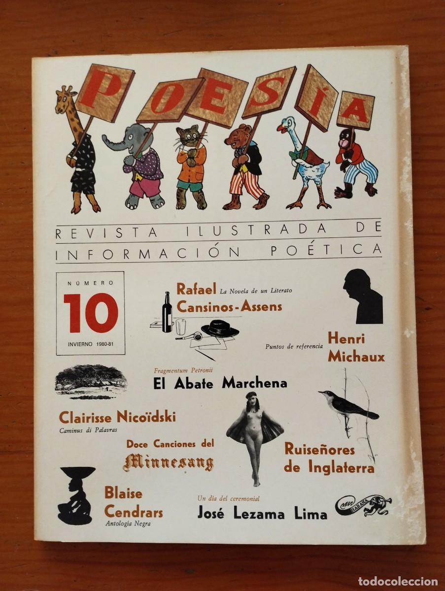 Coleccionismo de Revistas y Peri&oacute;dicos: Poes&iacute;a. Revista Ilustrada de Informaci&oacute;n Po&eacute;tica n&ordm; 10 / 1980-1981