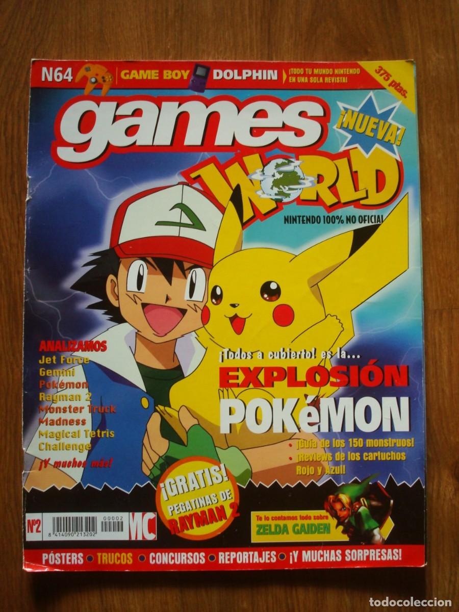 Coleccionismo de Revistas y Peri&oacute;dicos: Games World n&ordm; 2 (Nintendo revista 100 % no oficial) incluye poster Pokemon