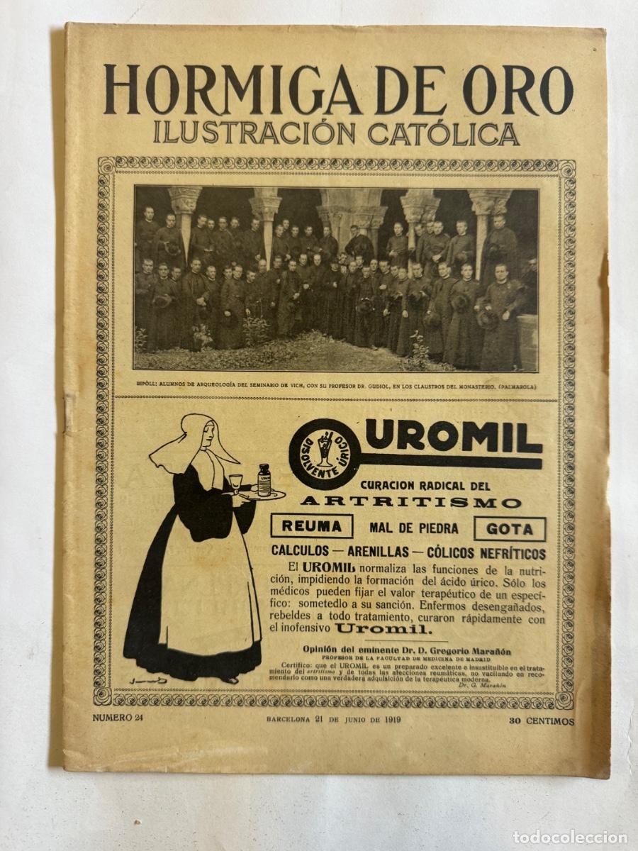Coleccionismo de Revistas y Peri&oacute;dicos: Revista La Hormiga de Oro, A&ntilde;o 1919, Pedagogia, Austria, Manuel Tolosa