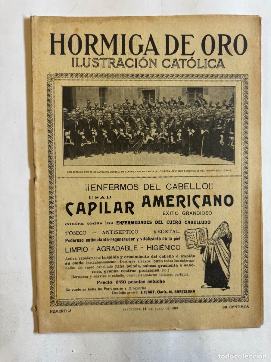 Coleccionismo de Revistas y Peri&oacute;dicos: Revista La Hormiga de Oro, A&ntilde;o 1919, Roda, Barcelona, Gerona